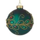 Green Decorated Christmas Bauble