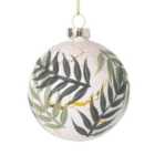 Green Palm Christmas Bauble