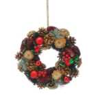Boxed Christmas Pinecone Wreath