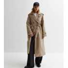 Stone Belted Longline Trench Coat