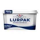 Lurpak Spreadable Slightly Salted Spreadable Butter with Rapeseed Oil, 750g