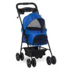 PawHut 4 Wheel Pet Stroller Blue