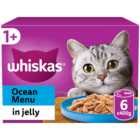 Whiskas Fish Selection in Jelly Adult Tinned Cat Food 6 x 400g