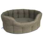 P&L Large Green Oval Basket Dog Bed