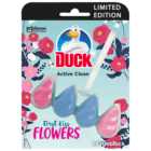 Duck First Kiss Flowers Active Clean Toilet Rim Block 38.6g