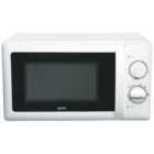 Igenix IG2083 White Stainless Steel Manual Microwave 20L 800W