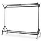 House of Home Heavy Duty Clothes Rail with Two Racks 6 x 5ft