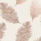 Holden Decor Fawning Feather Cream and Rose Gold Wallpaper
