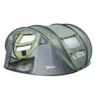 Outsunny 4-5 Person Pop-up Camping Tent Green