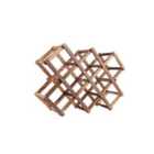 Living and Home Decorative Foldable Solid Wood Cube Stackable Wine Rack
