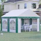 Outsunny 4 x 4m White Marquee Party Tent