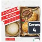 M&S Collection British Slow Cooked 4 Pulled Beef En Croute 1.03kg