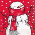 Snowman Christmas Paper Napkins 16 per pack