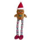 Happy Pet Squeaky Long Legs Gingerbread Man