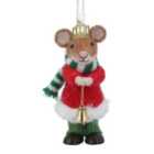 Wool Mouse Christmas Tree Decoration