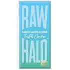 Raw Halo Dark & Salted Almond Truffle Centres Vegan Chocolate Bar 90g