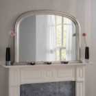 Yearn Contemporary Overmantle Mirror Silver 112(w)x77Cm(h)