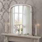 Yearn Arched Overmantle Mirror Silver 81(w)x86Cm(h)