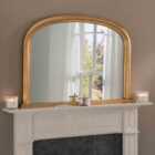 Yearn Contemporary Overmantle Mirror Gold 112(w)x77Cm(h)