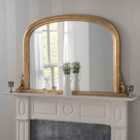 Yearn Classic Overmantle Mirror Gold 122(w)x77Cm(h)