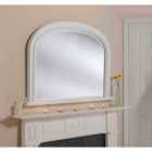 Yearn Beaded Overmantle Mirror White 112(w)x79Cm(h)