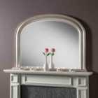 Yearn Beaded Overmantle Mirror Silver 112(w)x79Cm(h)
