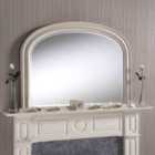 Yearn Beaded Overmantle Mirror Ivory 112(w)x79Cm(h)