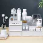 Living and Home Multi-purpose White Makeup Storage Box Drawers Organizer 25.2X15.4X11.5Cm