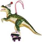 M&S Dinosaur Roller Skating Christmas Tree Decoration