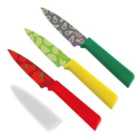 Kuhn Rikon Colori+ paring knife Funky Fruit Paring Knife Set 3pcs