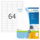 Herma Permanent Labels Premium A4 48.3X16.9 Mm 100 Sheets