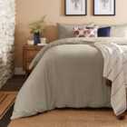 Simply Brushed Cotton Natural Duvet Cover & Pillowcase Set