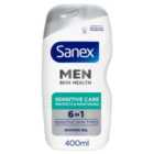 Sanex Men Sensitive Skin Body & Face Shower Gel 400ml