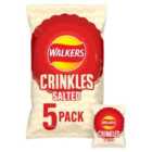 Walkers Crinkles Simply Salted Multipack Crisps 5 x 23.5g
