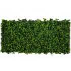 GreenBrokers Artificial Variegated Green Leaf Foliage Expandable Willow Trellis 100 x 200cm
