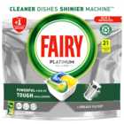 Fairy Platinum Lemon All in One Dishwasher Tablet 21 Pack