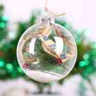 Living and Home 5 Pack 6Cm Christmas Glass Ornament Balls