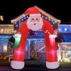 Living and Home Christmas Inflatable Archway Yard Decoration