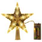 Living and Home Colour Changing LED Star Christmas Tree Topper