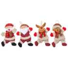Living and Home Christmas Tree Doll Ornaments 4 Pack