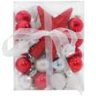 Living and Home Multicoloured Baubles 30 Pack