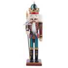 Living and Home Christmas Wooden Nutcracker Soldier with Lance