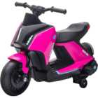 Portland Kids Ride On Electric Pedal Motorbike Pink