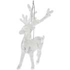 Clear Hanging Reindeer - Clear