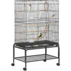 PawHut Black Bird Cage with Stand