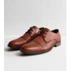 Jack & Jones Dark Brown Leather Oxford Shoes