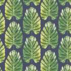 Galerie Evergreen Leaf Navy and Green Wallpaper