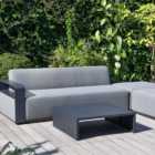 Malay Deluxe Cadiz 4 Seater Grey Sofa Lounge Set