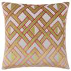 Paoletti Henley Multicolour Velvet Jacquard Cushion