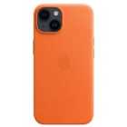 Apple Official iPhone 14 Leather case with MagSafe - Orange